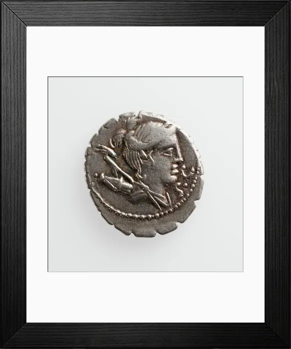 Framed Print : Denarius, 1st century B.C. Creator: Unknown Framed Print : Denarius, 1st century B.C. Creator: Unknown
