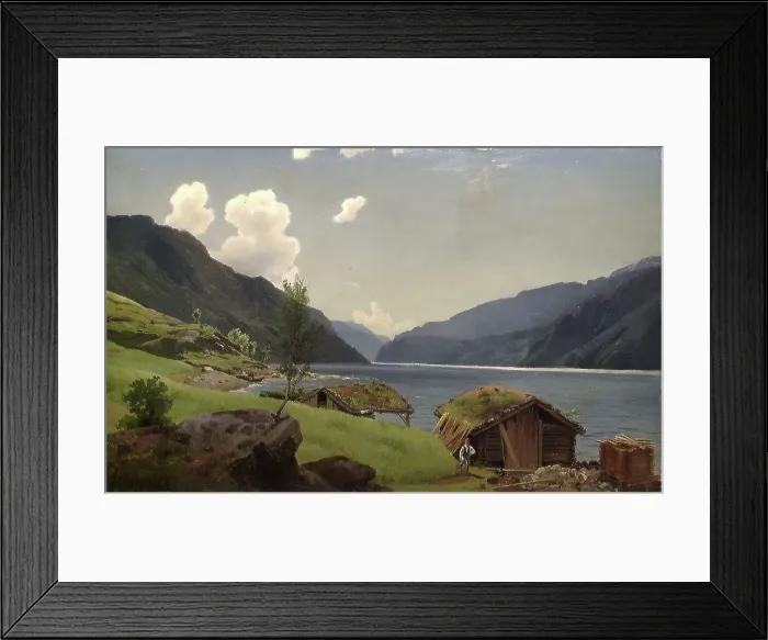 Framed Print : View of Suldal, 1852. Creator: J. F. Eckersberg Framed Print : View of Suldal, 1852. Creator: J. F. Eckersberg