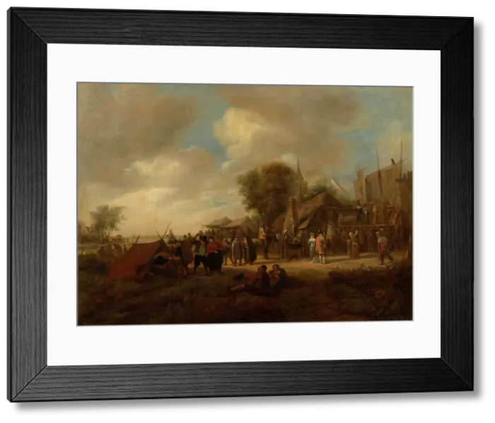 Framed Print : Village Fair, c1650-1651. Creator: Jan Steen Framed Print : Village Fair, c1650-1651. Creator: Jan Steen