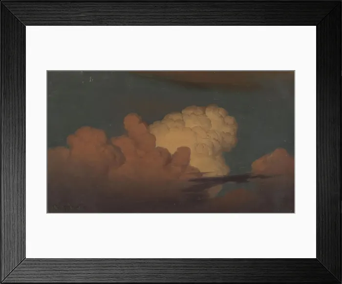 Framed Print : Cloud Study, 1850. Creator: Knud Baade Framed Print : Cloud Study, 1850. Creator: Knud Baade