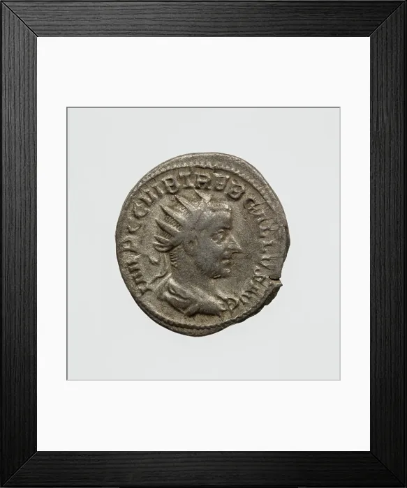 Framed Print : Antoninianus of Trebonianus Gallus, A.D. 251-253. Creator: Unknown Framed Print : Antoninianus of Trebonianus Gallus, A.D. 251-253. Creator: Unknown