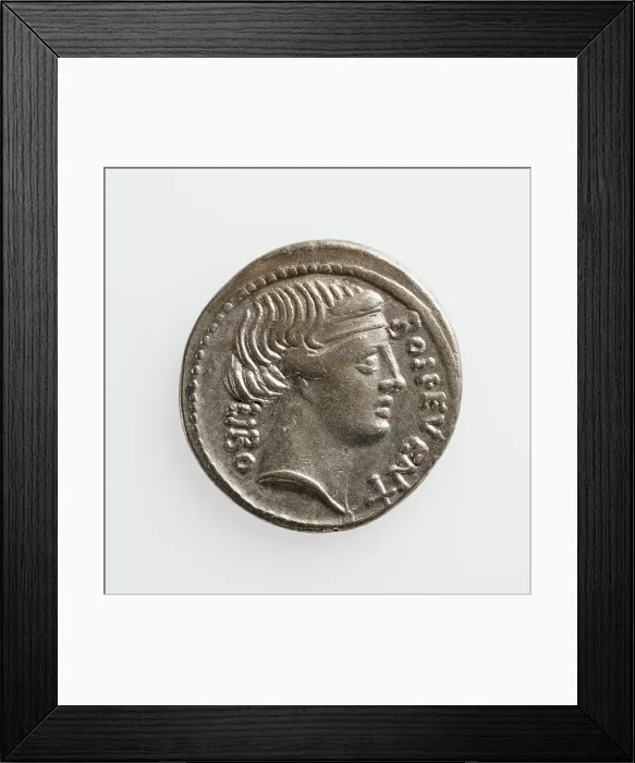 Framed Print : Denarius, 1st century B.C. Creator: Unknown Framed Print : Denarius, 1st century B.C. Creator: Unknown