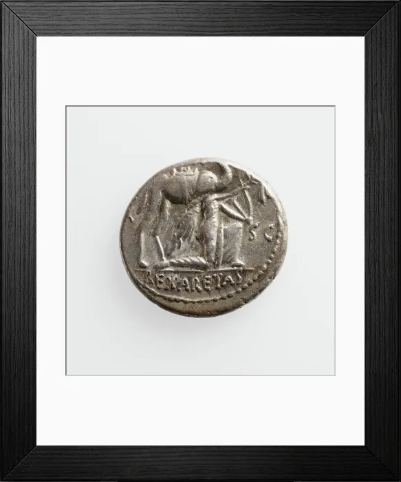 Framed Print : Denarius, 1st century B.C. Creator: Unknown Framed Print : Denarius, 1st century B.C. Creator: Unknown