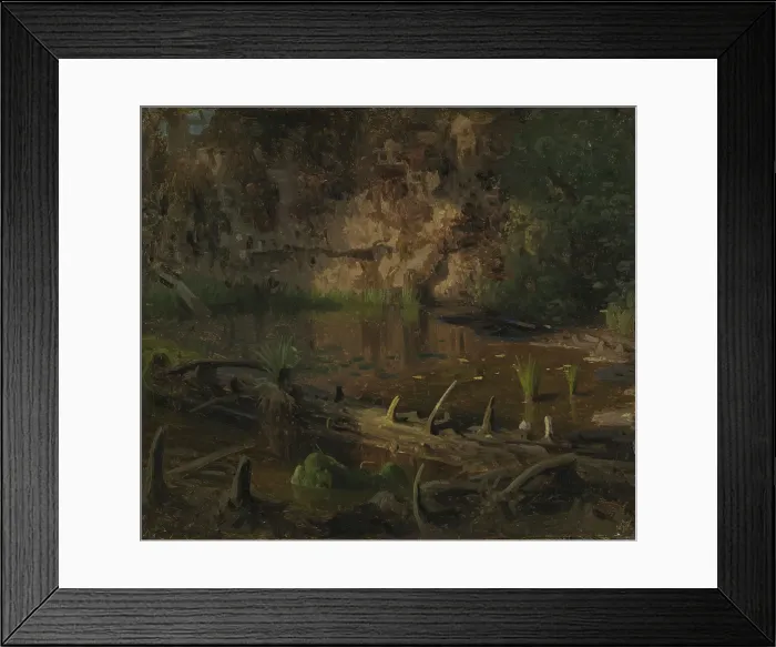 Framed Print : Study of a fallen Tree, probably 1851. Creator: Herman August Cappelen Framed Print : Study of a fallen Tree, probably 1851. Creator: Herman August Cappelen