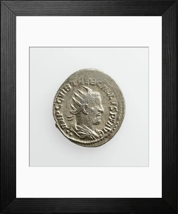 Framed Print : Antoninianus of Trebonianus Gallus, A.D. 251-253. Creator: Unknown Framed Print : Antoninianus of Trebonianus Gallus, A.D. 251-253. Creator: Unknown