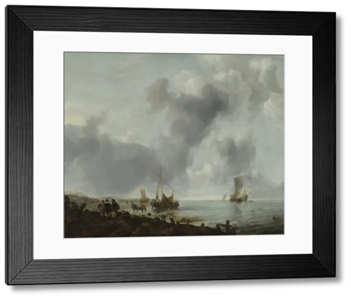 Framed Print : Ships off the Coast. Creator: Jan van de Cappelle