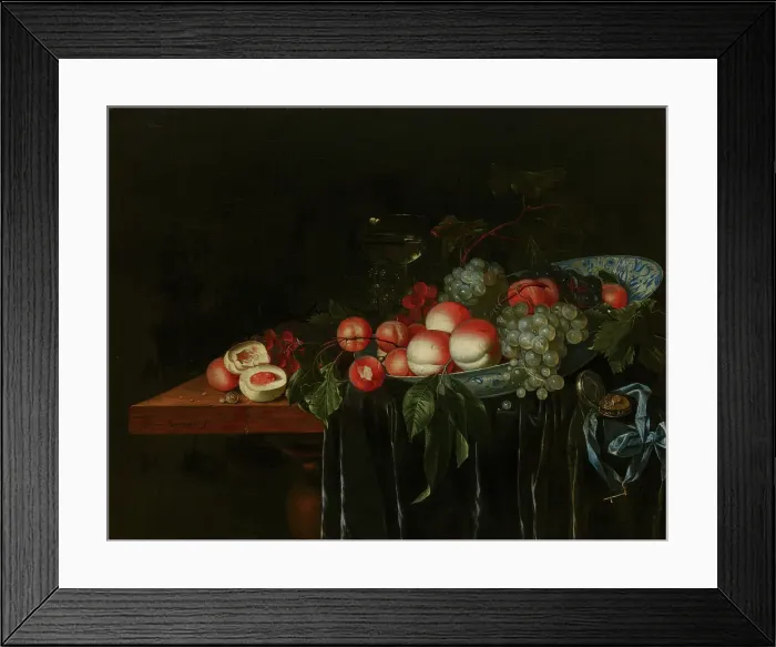Framed Print : Fruit Still Life, c1650-1660. Creator: Johannes Rosenhagen Framed Print : Fruit Still Life, c1650-1660. Creator: Johannes Rosenhagen