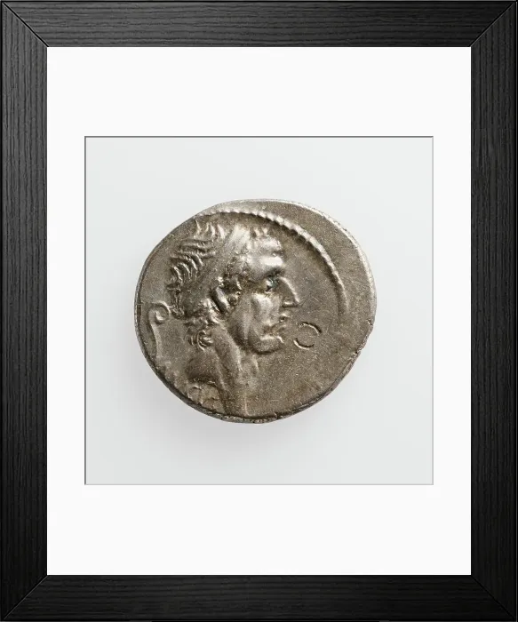 Framed Print : Denarius, 1st century B.C. Creator: Unknown Framed Print : Denarius, 1st century B.C. Creator: Unknown