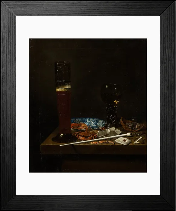 Framed Print : Still life with Passglas, c1640-1662. Creator: Jan Jansz van de Velde Framed Print : Still life with Passglas, c1640-1662. Creator: Jan Jansz van de Velde
