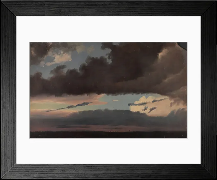 Framed Print : Cloud Study, 1839. Creator: Knud Baade Framed Print : Cloud Study, 1839. Creator: Knud Baade