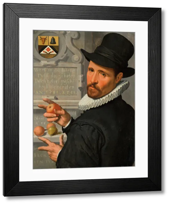 Framed Print : Portrait of Cornelis Cornelisz Schellinger (1551-1635). Creator: Pieter Pietersz. the elder Framed Print : Portrait of Cornelis Cornelisz Schellinger (1551-1635). Creator: Pieter Pietersz. the elder