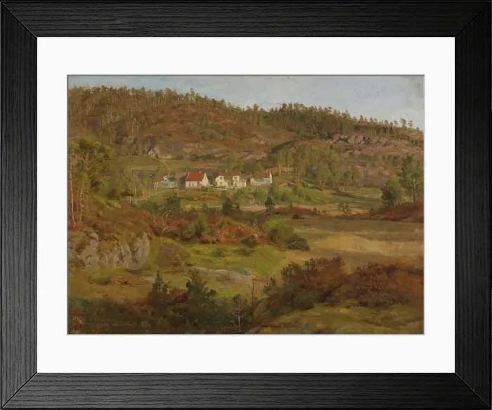 Framed Print : From Hammerhaug, 1860. Creator: Anders Monsen Askevold Framed Print : From Hammerhaug, 1860. Creator: Anders Monsen Askevold
