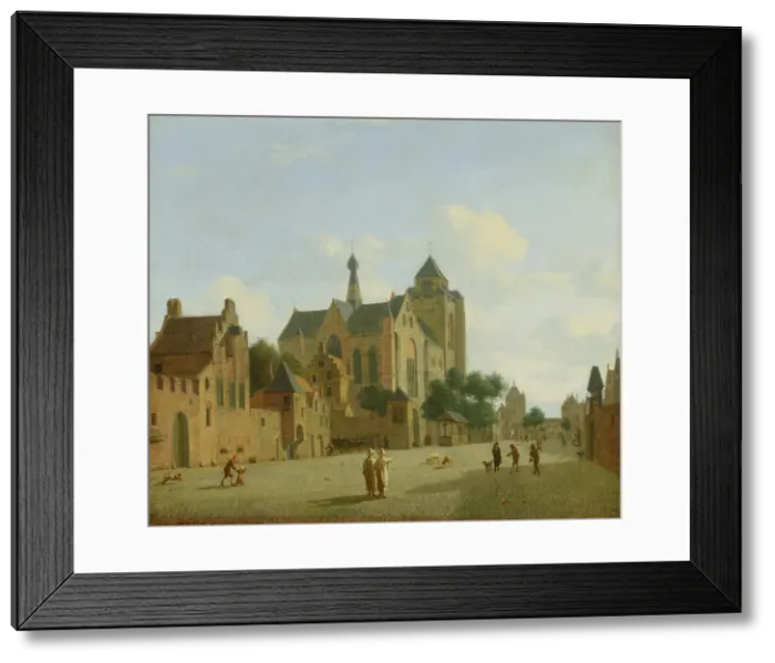 Framed Print : The Church at Veere. Creator: Jan van der Heyden Framed Print : The Church at Veere. Creator: Jan van der Heyden