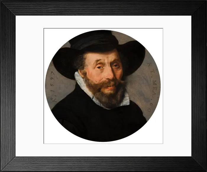 Framed Print : Portrait of a Man, 1597. Creator: Pieter Pietersz. the elder Framed Print : Portrait of a Man, 1597. Creator: Pieter Pietersz. the elder