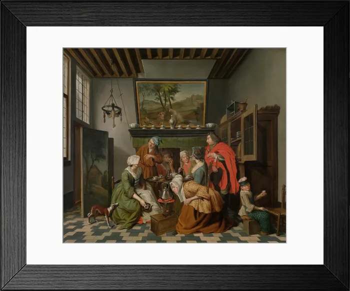 Framed Print : Tea-Time. Creator: Jan Josef Horemans II Framed Print : Tea-Time. Creator: Jan Josef Horemans II