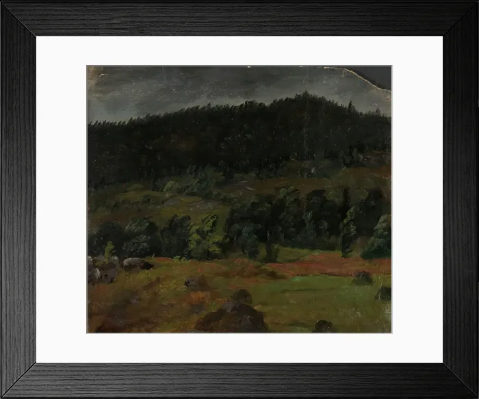 Framed Print : Landscape Study, c1830-1879. Creator: Knud Baade Framed Print : Landscape Study, c1830-1879. Creator: Knud Baade