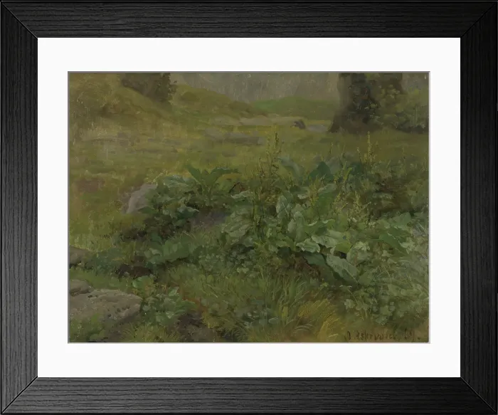 Framed Print : Landscape Study, 1869. Creator: Anders Monsen Askevold Framed Print : Landscape Study, 1869. Creator: Anders Monsen Askevold