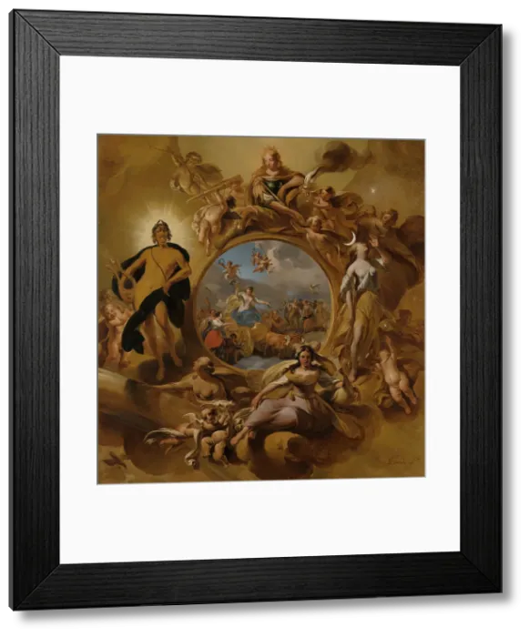 Framed Print : Allegory of Spring. Creator: Nicolaes Berchem Framed Print : Allegory of Spring. Creator: Nicolaes Berchem