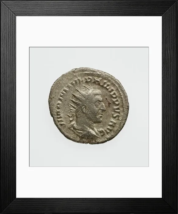 Framed Print : Antoninianus of Philip I, A.D. 244-249. Creator: Unknown
