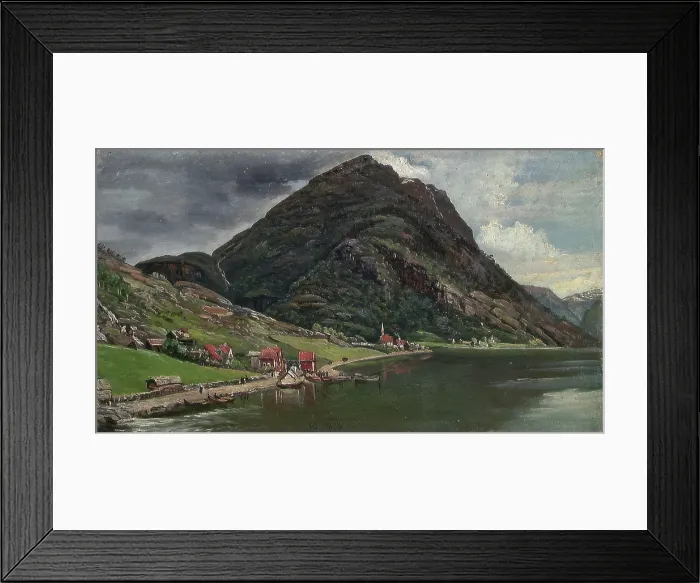 Framed Print : From Sogn, 1833. Creator: Knud Baade Framed Print : From Sogn, 1833. Creator: Knud Baade