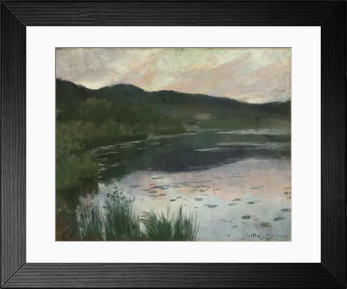 Framed Print : Summer Night. Study, 1886. Creator: Kitty Lange Kielland