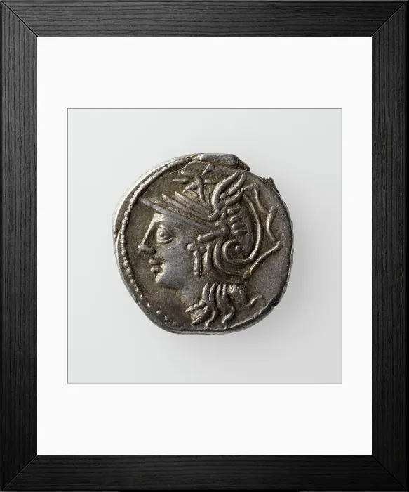 Framed Print : Denarius with L. Appuleius Saturninus, 104 B.C. Creator: Unknown Framed Print : Denarius with L. Appuleius Saturninus, 104 B.C. Creator: Unknown