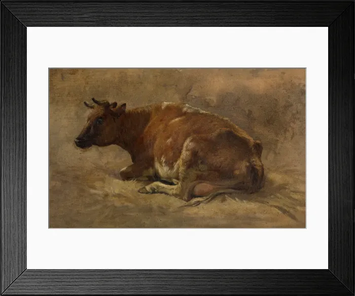 Framed Print : Cow, c1870s. Creator: Andre Plumot Framed Print : Cow, c1870s. Creator: Andre Plumot