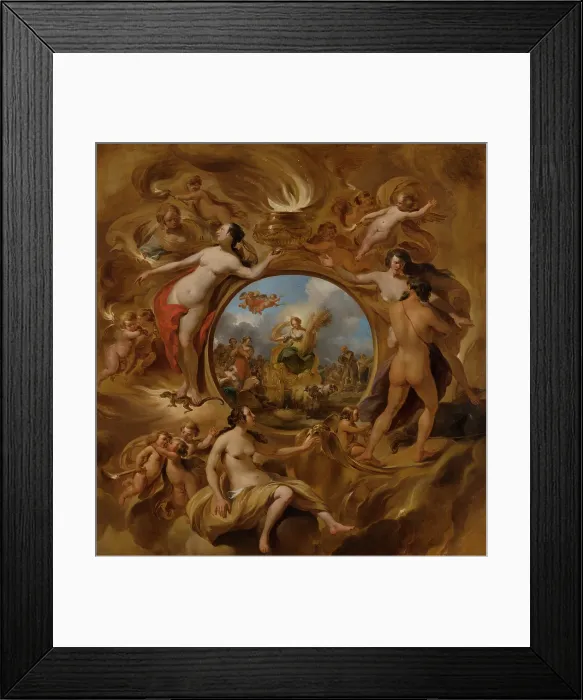Framed Print : Allegory of Summer. Creator: Nicolaes Berchem Framed Print : Allegory of Summer. Creator: Nicolaes Berchem
