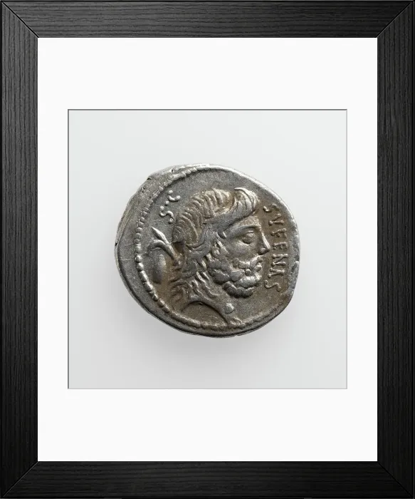 Framed Print : Denarius of Nonius Sufenas, 59 B.C. Creator: Unknown Framed Print : Denarius of Nonius Sufenas, 59 B.C. Creator: Unknown