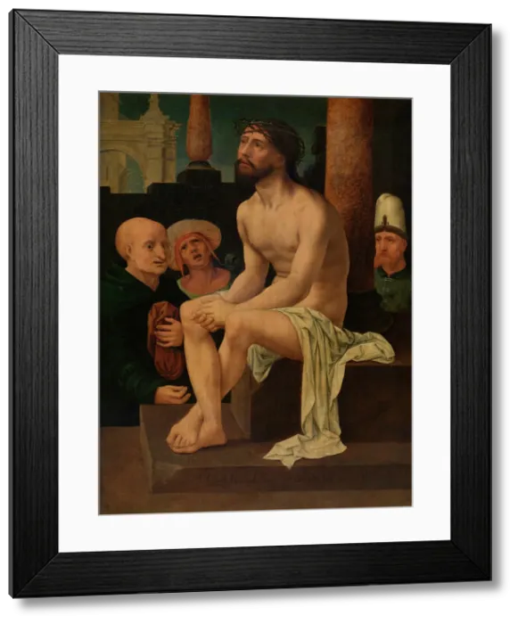 Framed Print : Christ Sitting on the Cold Stone. Creator: Jan Gossaert Framed Print : Christ Sitting on the Cold Stone. Creator: Jan Gossaert