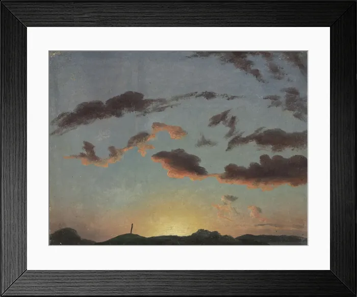 Framed Print : Cloud Study, 1838. Creator: Knud Baade Framed Print : Cloud Study, 1838. Creator: Knud Baade