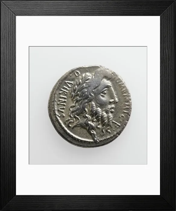 Framed Print : Denarius with C. Memmius C. F. 56 B.C. Creator: Unknown Framed Print : Denarius with C. Memmius C. F. 56 B.C. Creator: Unknown