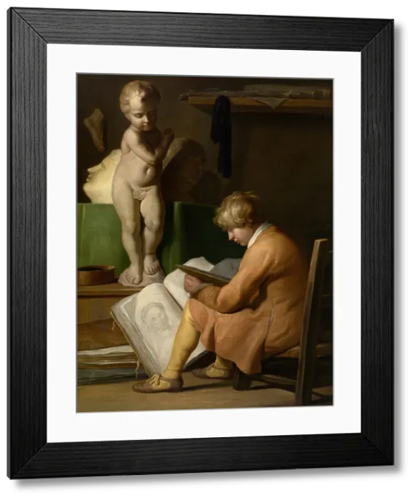 Framed Print : A Young Artist. Creator: Jan Lievens Framed Print : A Young Artist. Creator: Jan Lievens