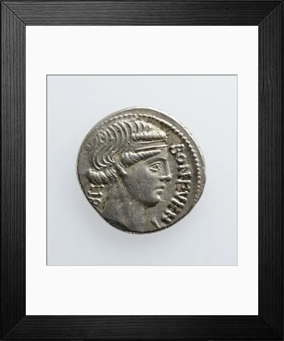 Framed Print : Denarius I. Scribonius Libo, 55 B.C. Creator: Unknown Framed Print : Denarius I. Scribonius Libo, 55 B.C. Creator: Unknown