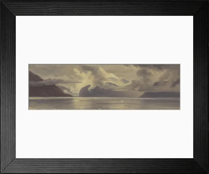 Framed Print : From the Sognefjord, probably 1839. Creator: Thomas Fearnley Framed Print : From the Sognefjord, probably 1839. Creator: Thomas Fearnley