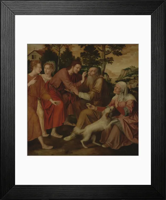 Framed Print : The Healing of Tobit. Creator: Jan Massys Framed Print : The Healing of Tobit. Creator: Jan Massys