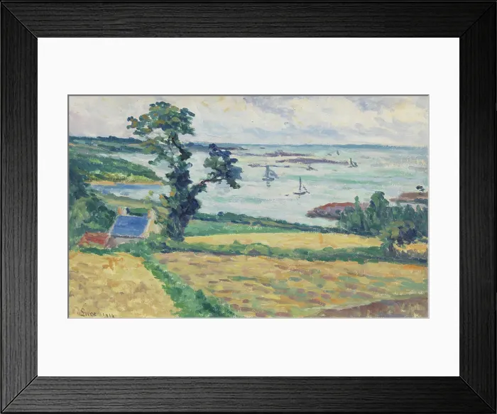 Framed Print : Landscape, 1914. Creator: Maximilien Luce Framed Print : Landscape, 1914. Creator: Maximilien Luce