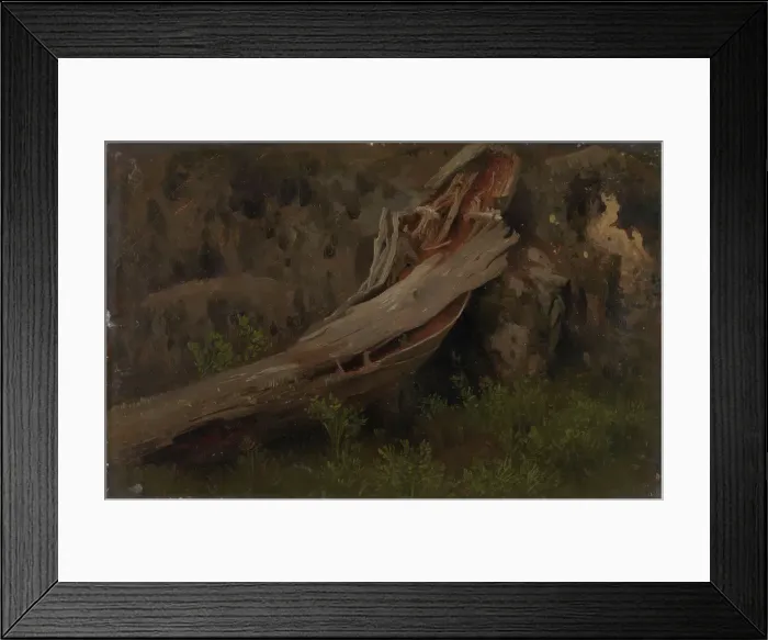 Framed Print : Study of a decaying Trunk, probably 1851. Creator: Herman August Cappelen Framed Print : Study of a decaying Trunk, probably 1851. Creator: Herman August Cappelen