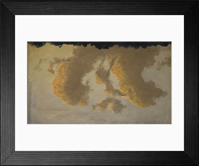Framed Print : Cloud Study, c1830-1879. Creator: Knud Baade Framed Print : Cloud Study, c1830-1879. Creator: Knud Baade