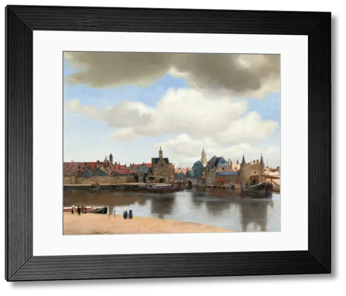 Framed Print : View of Delft. Creator: Jan Vermeer Framed Print : View of Delft. Creator: Jan Vermeer