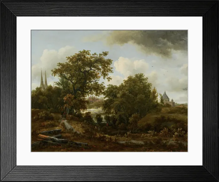 Framed Print : Landscape near Deventer, c1662-1663. Creator: Meindert Hobbema Framed Print : Landscape near Deventer, c1662-1663. Creator: Meindert Hobbema