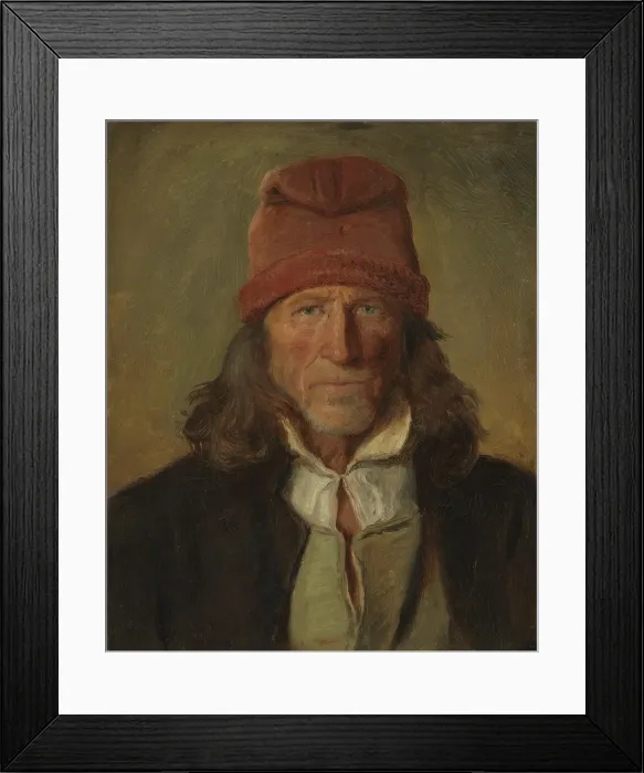 Framed Print : Portrait of a Farmer from Vossevangen, probably 1855. Creator: Adolph Tidemand Framed Print : Portrait of a Farmer from Vossevangen, probably 1855. Creator: Adolph Tidemand