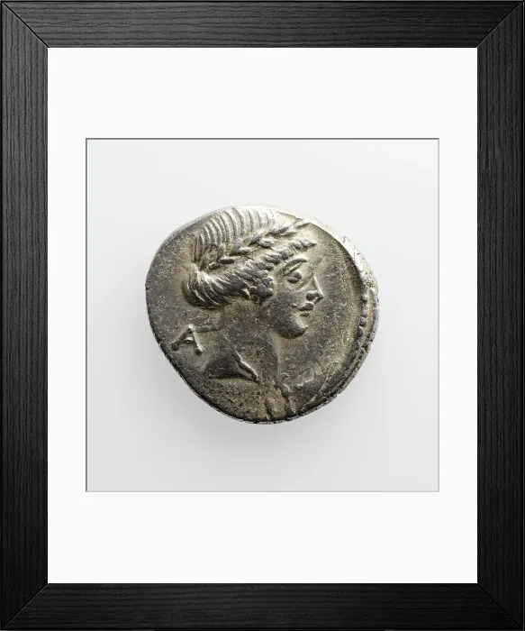 Framed Print : Denarius with C. Considius Paetus, about 46 B.C. Creator: Unknown Framed Print : Denarius with C. Considius Paetus, about 46 B.C. Creator: Unknown