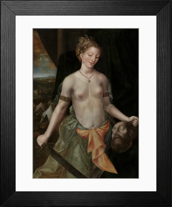 Framed Print : Judith, c1554. Creator: Jan Massys Framed Print : Judith, c1554. Creator: Jan Massys