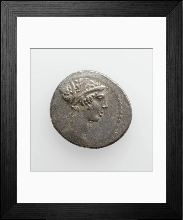 Framed Print : Denarius of T. Carisius, about 46 B.C. Creator: Unknown Framed Print : Denarius of T. Carisius, about 46 B.C. Creator: Unknown