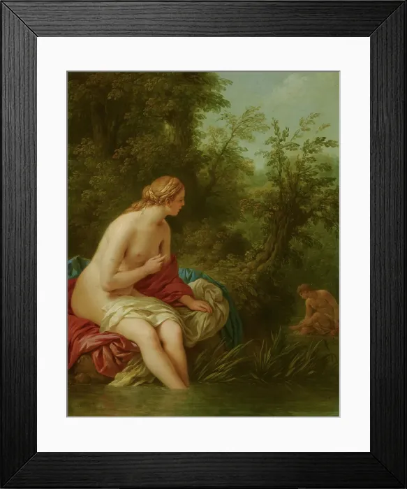 Framed Print : Landscape with Salmacis and Hermaphroditus, c1745-1805. Creator: Louis Jean Francois Lagrenee Framed Print : Landscape with Salmacis and Hermaphroditus, c1745-1805. Creator: Louis Jean Francois Lagrenee