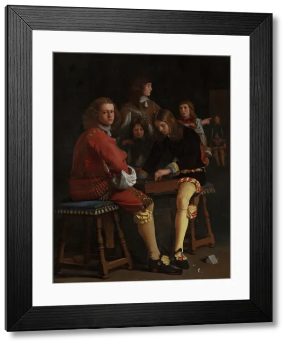 Framed Print : Draughts Players. Creator: Michiel Sweerts Framed Print : Draughts Players. Creator: Michiel Sweerts