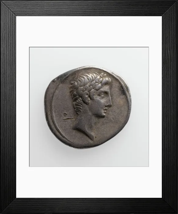 Framed Print : Denarius, about 30 B.C. Creator: Unknown Framed Print : Denarius, about 30 B.C. Creator: Unknown