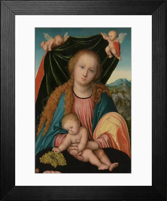 Framed Print : Virgin and Child, c1515-1520. Creator: Lucas Cranach the Elder Framed Print : Virgin and Child, c1515-1520. Creator: Lucas Cranach the Elder