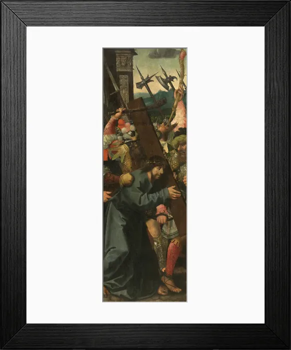 Framed Print : The Bearing of the Cross, 1551-1600. Creator: Bernaert van Orley Framed Print : The Bearing of the Cross, 1551-1600. Creator: Bernaert van Orley